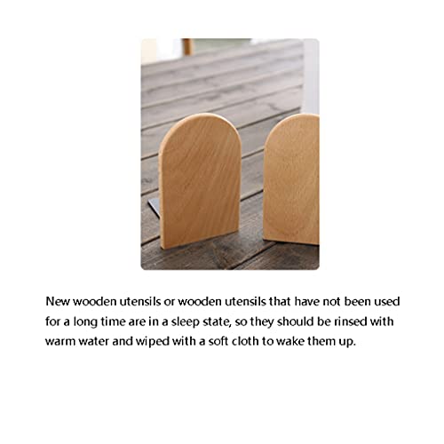 Bookend Wooden Bookends Classic Light Luxury Book Ends Simple Stylish Book Stopper Suitable for Home Desktop Finishing and Storage Best Desktop Organizer (Color : B) - color: B