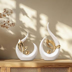 2-Piece Abstract Art Statue Craft, Creative Minimalist