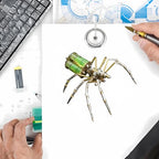 Mechanical Metal DIY 3D Insect Brass Puzzle Model Kits Puzzle for Adults, Steampunk Electric Mechanical, Assembly DIY Gift Craft Hobby for Men for Family and Friends(Gatling Spider) - style: Gatling Spider