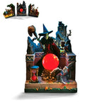The Bradford Exchange The Wizard of Oz Illuminated Sculptural Bookend Collection Issue #2 Enter The Witch's Castle Handcrafted & Hand-Painted Resin Display Piece 4.25-inches