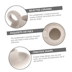 GARVALON 2pcs Stylish Decorative Candleholder Minimalist Ceramic Candle Stands for Home Decor Weddings and Events Elegant for Table Centerpieces