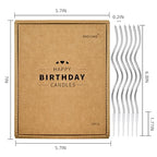 PHD CAKE 24-Count Silver Spiral Long Thin Birthday Candles, Cake Candles, Birthday Parties, Wedding Decorations, Party Candles - color: Silver