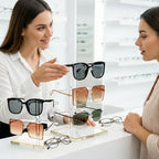 Luxury Acrylic Sunglasses Display Stand Set of 2 (2-Tier & 3-Tier), Glasses Stand, Eyewear Holder, Vertical Sunglass Racks, Tiered Eyeglasses Organizer Collection for Closet Retail Boutique Counter - size: 2PC(2tier+3tier)
