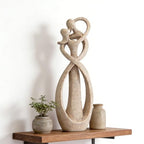 Modern Abstract Couple Statue, Kissing Lovers Sculpture Figurine for Home Decor Living Room Bedroom Bookshelf Office, Gift for Wedding Anniversaries, Love Decor Ornament for Valentines - Style B - style: Style B