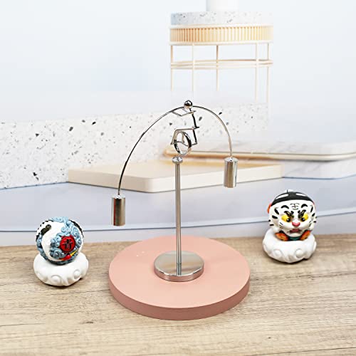 Sunnytech Unicycle Weightlifter Stainless Steel Physics Balancing Tumbler Kinetic Art Balance Toy Decompressive Science Psychology Home Offic Decor Desk Toy WJ143 - style: WJ143