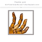 yangjietf Hand Model,Drawing Mannequin,Wooden Hand,Wooden Mannequin,Articulated Fingers,Hand Model for Drawing, Female_Left with arm 3.3 in Antique Finish - color: Female_l With Arm 3.3in Antique Finish