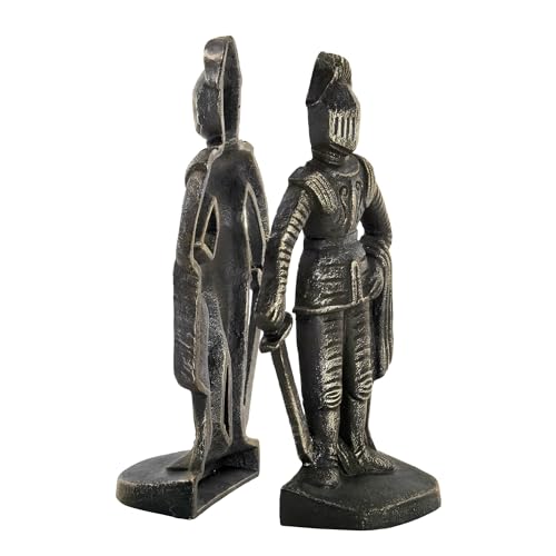 Design Toscano SP14917 Medieval Knight Iron Bookends, bronze - style: Medieval Knight