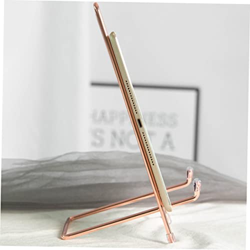 1pc Minimalist Iron Desktop Display Stand for Tablets Artwork and Books Metal Holder for Decor