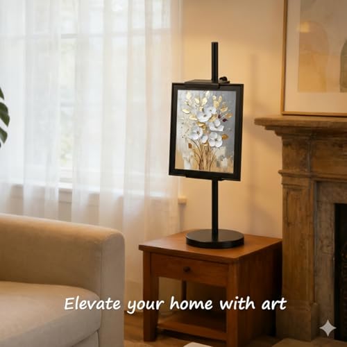 Adjustable Tabletop Easel Stand for Picture Frames, Picture Easels for Display, Gold Easel, Picture Frame Stand, Adjustable Art Easel.(18inch,Black) - color: Black, size: 18inch