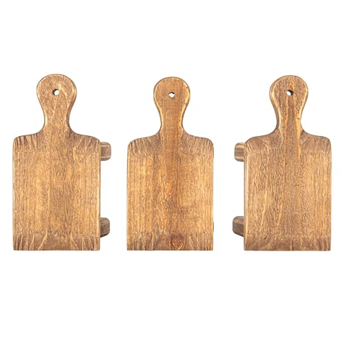 Creative Co-Op Small Wood Pedestal with Handle - color: Natural, size: Square, style: Rectangle