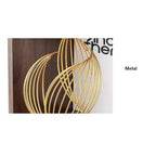 BOWERY HILL Gold Resin Geometric Metal Sculpture, 6.69" L x 3.5" W x 11.61" H, Abstract Twisted Design, Modern Tabletop Decor for Living Room, Office, or Shelves, Durable and Elegant Finish