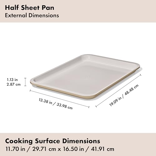 OXO Good Grips Non-Stick Pro Ceramic Coated Metal Bakeware 3-Piece Sheet Pan Set – Biscuit - color: Biscuit, size: 3-Piece Set
