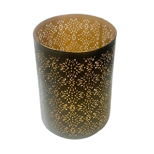 Hosley Set of 2 Diamond Cut Candle Holders Elegant 8 Inch Height Stands for Timeless Ambiance and Versatile Styling Dazzle Your Decor - size: 8“ High x 2 count