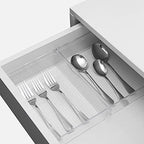 Backerysupply Clear Plastic Drawer Organizer Tray for Vanity Cabinet (9"×6"×2" Set of 4) For Office Bathroom Makeup Drawers - size: 9 in x 6 in x 2 in