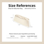 DGAZ Custom Purse Organizer insert For Hermes Kelly Elan bags，Silky Smooth Bag Organizer，Luxury Handbag & Tote Shaper - color: Custom