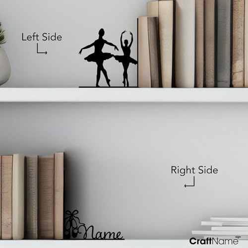 Sports Themed Metal Bookends, Book Ends for Shelves, Office Desk, Cookbook Stand, CD Holder, Magazine Holder for Office Organization, Housewarming Gifts New Home (Ballet Design 03) - color: Ballet Design 03