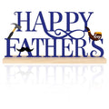 COCHIE Metal Happy Father's Day Sign, Fathers Day Decorations for Home, Shelf, Mantel, Indoor, Table Top Party Decoration, Fathers Day Gift for Dad from Daughter Son (Father's Day) - style: Father's Day
