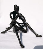 Embracing Couple Iron Sculpture, Romantic Love Metal Decor, Wedding Anniversary Engagement Valentine’s Day Gift - style: Embracing Couple