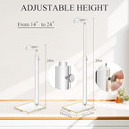 Acrylic Purse Stands for Display, 3 Pack 14" to 24" Adjustable Height Clear Purse Holder Stand, Counter Bags Hanging Organizer Handbag Rack for Closet Retail Vendor Commercial Store - size: 3-Pack, L (13.5"-24")