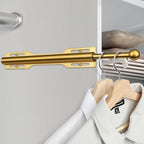 FIRJOY 12" Valet Rod for Closet Pull Out (2 Pack, Brushed Gold) - color: Brushed Gold, size: 2 Pack