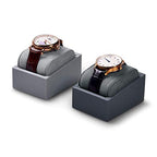 Oirlv Premium Leather Single Watch Display Stand Bracelet Wrist Watch Showcase Jewelry Display Holder (Light Grey) - color: Light Grey