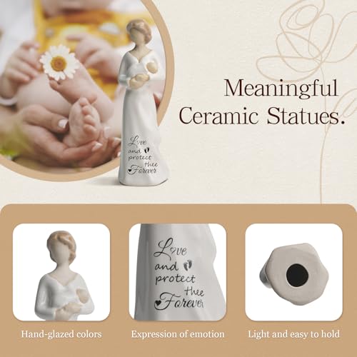 New Mom Gifts, Pregnant Women Figurines(White) - color: Sy0040