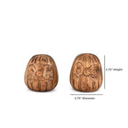 Statues Mango Wood Statue Sculpture, Bookshelf Decor Accents, Set of 2 Use Ideal for Use in Living, Dining Room, Coffee Table Centerpiece (2.75'' X 2.75'' 2.75'')