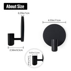 Matte Black Wall Sconce Candle Holders Set of 2 for Taper Candles, Minimalist Metal Wall Mounted Candlestick - 0.82 Inch Cup Diameter