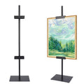 Sturdy Tabletop Picture Frame Stands, Adjustable Size Table Easels, Heavy Metal Base for Display,Picture Frame Holder Art Display Stand, Signs, Canvas (Black)