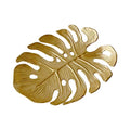 Metal Jewelry Dish, Leaf Shaped Ring Holder Jewelry Organizer, Trinket Dish Vanity Tray for Dresser Christmas Birthday Wedding Gifts Turtle Bay-Gold - color: Turtle Bay-Gold