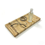 Sandstone Decorative Tray, Small Natural Stone Rectangular Vanity Tray for Dresser & Coffee Table, Minimalist Home Decor Stone Tray