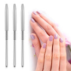 3 Pack 3D Flower Brush for Acrylic Nail Brush #2#4#5 Kolinsky Nail Art Brushes for Acrylic Nails Flower Nails Design Brushes for Sculpture with Non Slip Grip Handle, Silver