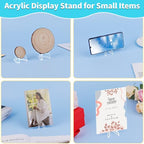 Reastar Card Display Stand, 20 Pack Small Easel Stand, Acrylic Picture Holder Stands, for Challenge Coin Graded Card Sports Card Trading Card PSA Card Baseball Card (2.2 Inch Tall)