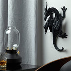 Design Toscano Horned Dragon of Devonshire Wall Sculpture 13 Inch, Single
