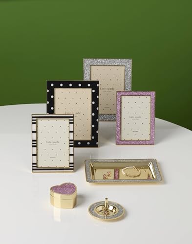kate spade new york 897450 Sitting Pretty 5x7 Silver Glitter Frame - style: Frame, 5x7 (Silver Glitter)