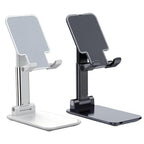 Meetuo 2 Pcs Cell Phone Stand, Adjustable Angle Height Phone Stand for Desk, Fully Foldable/Portable Phone Holder, Compatible for iPhone 16/15/14/13/12/Smartphones - color: Black+White