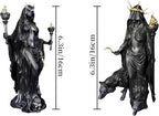 Hecate Statue,Underworld Hekate,The Witch of The Night,Hecate Greek Goddess with Her Hounds of Magic Resin Sculpture (B) - color: B