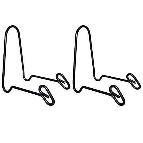 Artliving 2 Pack Display Stand Easel Iron Bowl Stands for Display Medium Deep Bowls, Platters and Deep Dishes - size: M (2 pack)