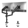 WALI Dual Monitor Mount, 13-33 Inch Adjustable Dual Monitor Arm for Desk Holds Max 19.8 lbs Screens, Swivel Vesa Bracket with C Clamp, Grommet Mounting, Monitor Arms for 2 Monitors (GSDM002) - size: 13"-33", style: Dual Arms