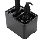 Elsjoy Black Umbrella Stand, Entryway Umbrella Organizer, Compact and Efficient with Removable Drip Tray, Holds 10 Umbrellas - color: Black