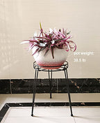 Midcentury Modern Metal Potted Plant Stand 18.7 inches Tall Flower Pot Holder Large Rustproof Iron Garden Container Heavy Duty Rack for Planter,Black (18.7 inches Tall Black) - color: 18.7 inches Tall Black