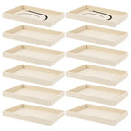 Yolev Jewelry Organizer Tray Stackable Velvet Jewelry Trays,Drawer Inserts Earring Organizer Adjustable Velvet Box Tray Earring Necklace Storage Ring Bracelet Display Case