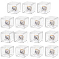 15 Pack Championship Ring Display Case Clear Acrylic Case Display Box for Sports Baseball Basketball Softball Golf Single Ring Coin Holder Stand, 2.16 Inch - size: 15 Pack