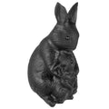 Nupuyai Hand Carved Rabbit Statue for Home Decor, Natural Black Obsidian Crystal Figurine Stone Sculpture Decoration for Fengshui - style: Rabbit