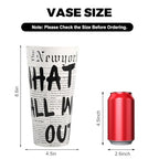 Retro Newspaper Ceramic Vase Black and White Vase Unique Shelf Decor Cute Flower Vase Eclectic Home Decor