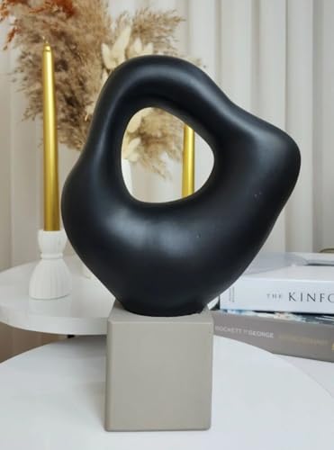 Modern Home Decor, Decorative Abstract Sculpture, Hand Painted Statue Decor, Modern Sculpture for Office Decor, Minimalist Statue, Modern Stoneware Statue (Object-6) - color: Object-6