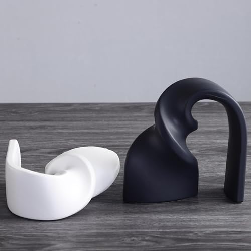 Cool Stuff to Put on Shelves Abstract Art Sculpture Decoration Decoration Living Room for Bedroom Table Decoration Office Apartment Sculptures and Statues Decor Room Decor Aesthetic(White) - color: White