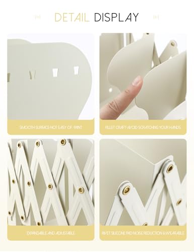 Heavy Duty Bookends Adjustable Book End, Desk Book Holder for Shelves, Book Organizer for Desk, Suitable for Office Home School (19.69 inches Max) (White) - color: White