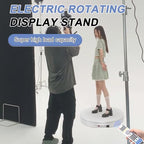 Ultra-Thin&Heavy Duty Remote-Controlled Motorized Turntable,Motorized Rotating Display Stand,Speed-Adjustable Rotating Platform,Human 3D Scan Electric Turntable for Scan,Showcase(19.7in/White) - size: 19.7inch/White/600Lbs Load