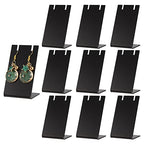 PH PandaHall 10pcs Acrylic Earring Holder Black Earring Display Stands L-shape Ear Organizer Dangling Earring Stands for Earring Necklace Jewelry Shows Retail Photography Props, 1.7x1.4x3 inch - color: Black